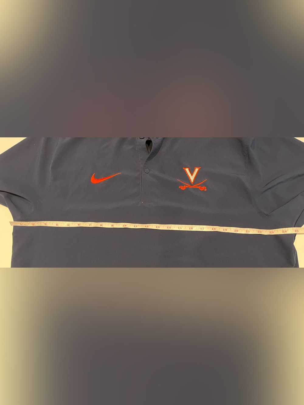 Nike Dri-FIT Virginia Cavaliers Polo Shirt Men's XL Navy Blue UVA V-Sabre NCAA - Picture 5 of 6